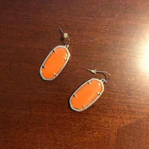 Small orange Kendra Scott earrings!